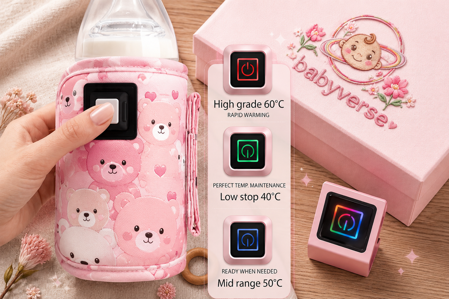 Babyverse™ Smart Portable Bottle Warmer