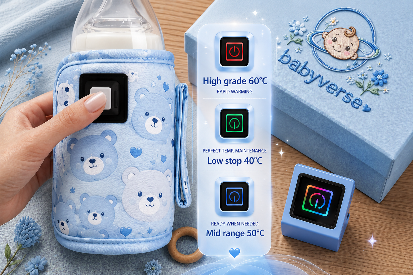 Babyverse™ Smart Portable Bottle Warmer
